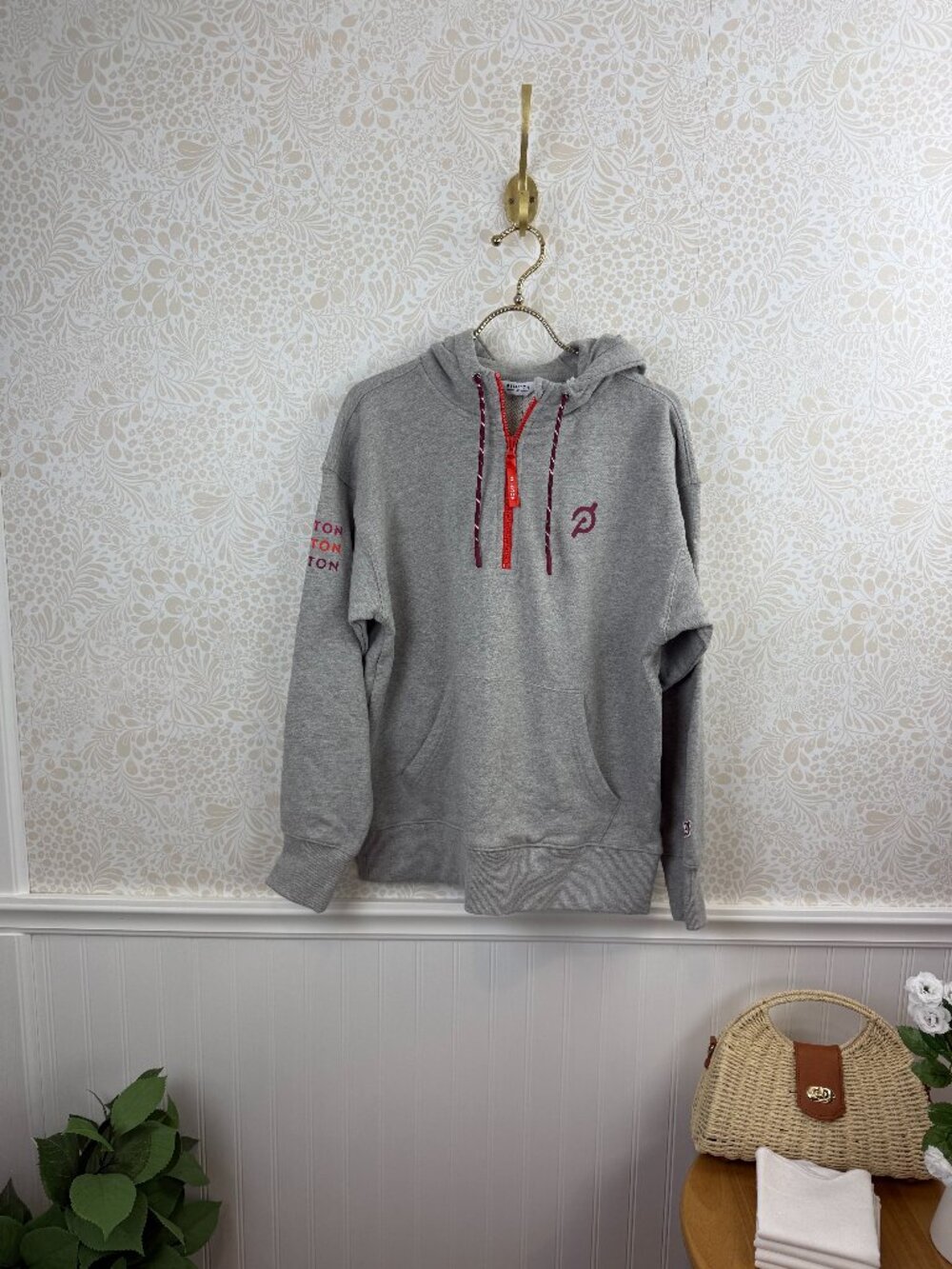 Peloton Women's Gray Relaxed Fit 1/2 Zip Sweatshirt - Size - XS - NWT